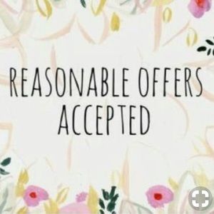 All reasonable offers accepted!